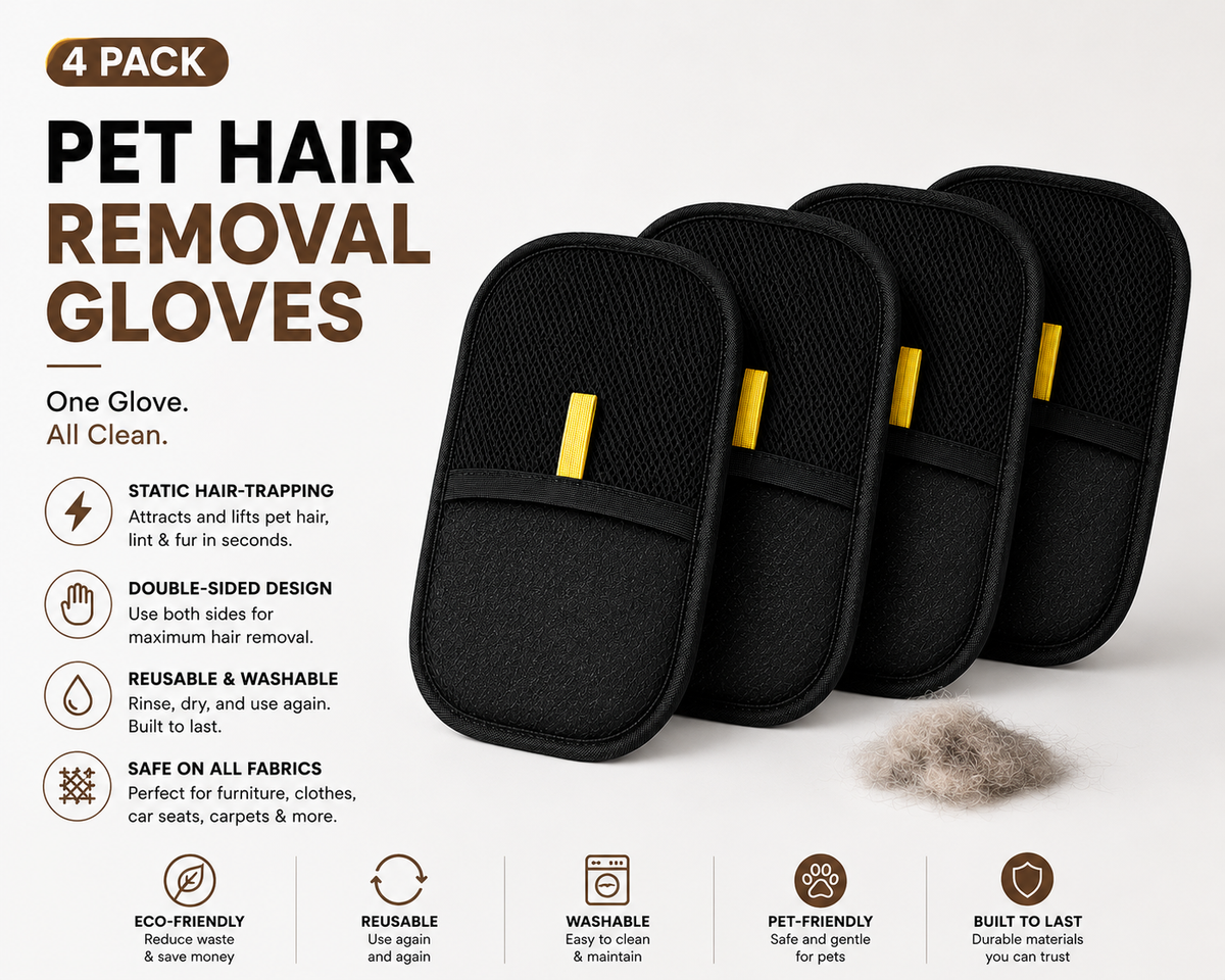 Velqura Pet Hair Eraser™ | Reusable Fur Removal Glove