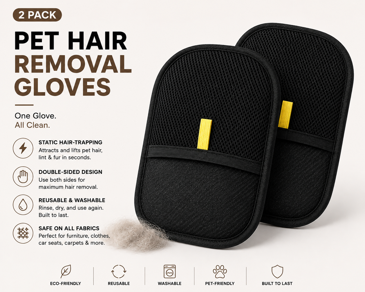 Velqura Pet Hair Eraser™ | Reusable Fur Removal Glove