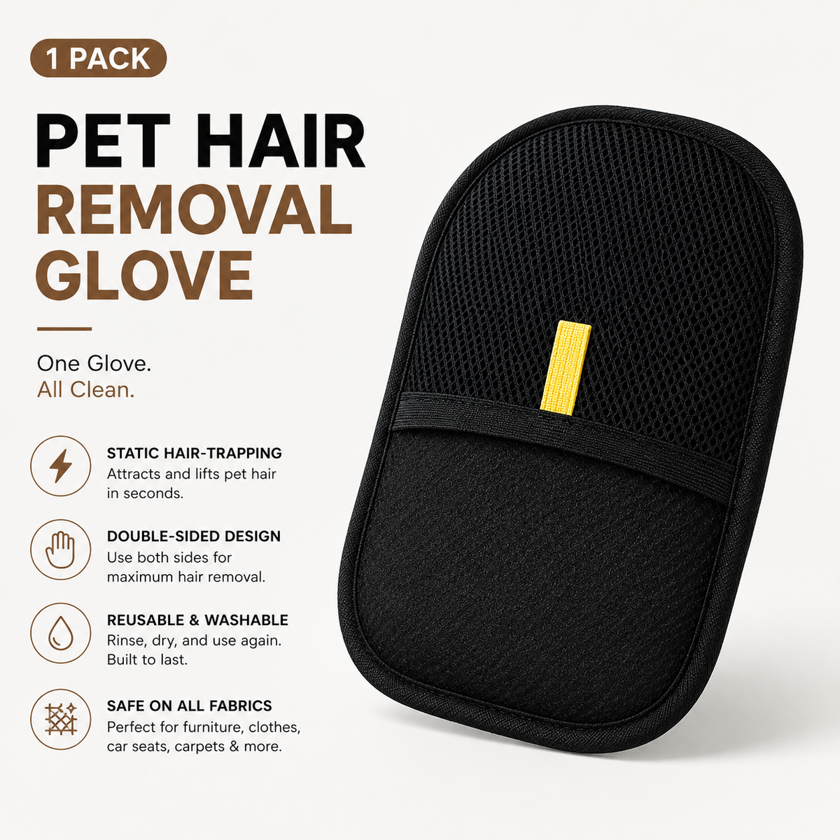 Velqura Pet Hair Eraser™ | Reusable Fur Removal Glove